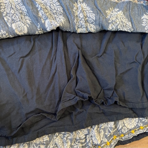 Anthropologie Maeve Maplewood Dress XSP Paisley Bohemian V-neck Festival Mini - Picture 7 of 12